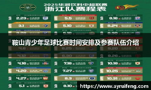 鞍山青少年足球比赛时间安排及参赛队伍介绍